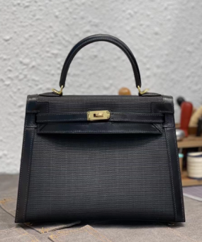 에르메스 켈리백25 클래식 블랙 금장